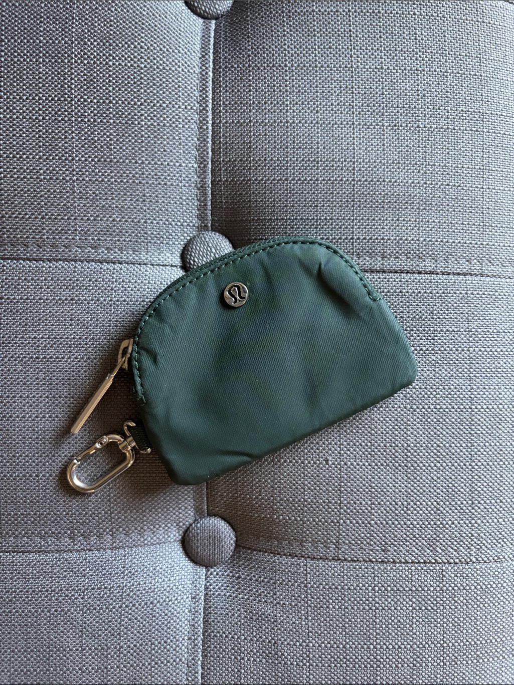 Lululemon Dark Green Key  Card Holder Pouch
